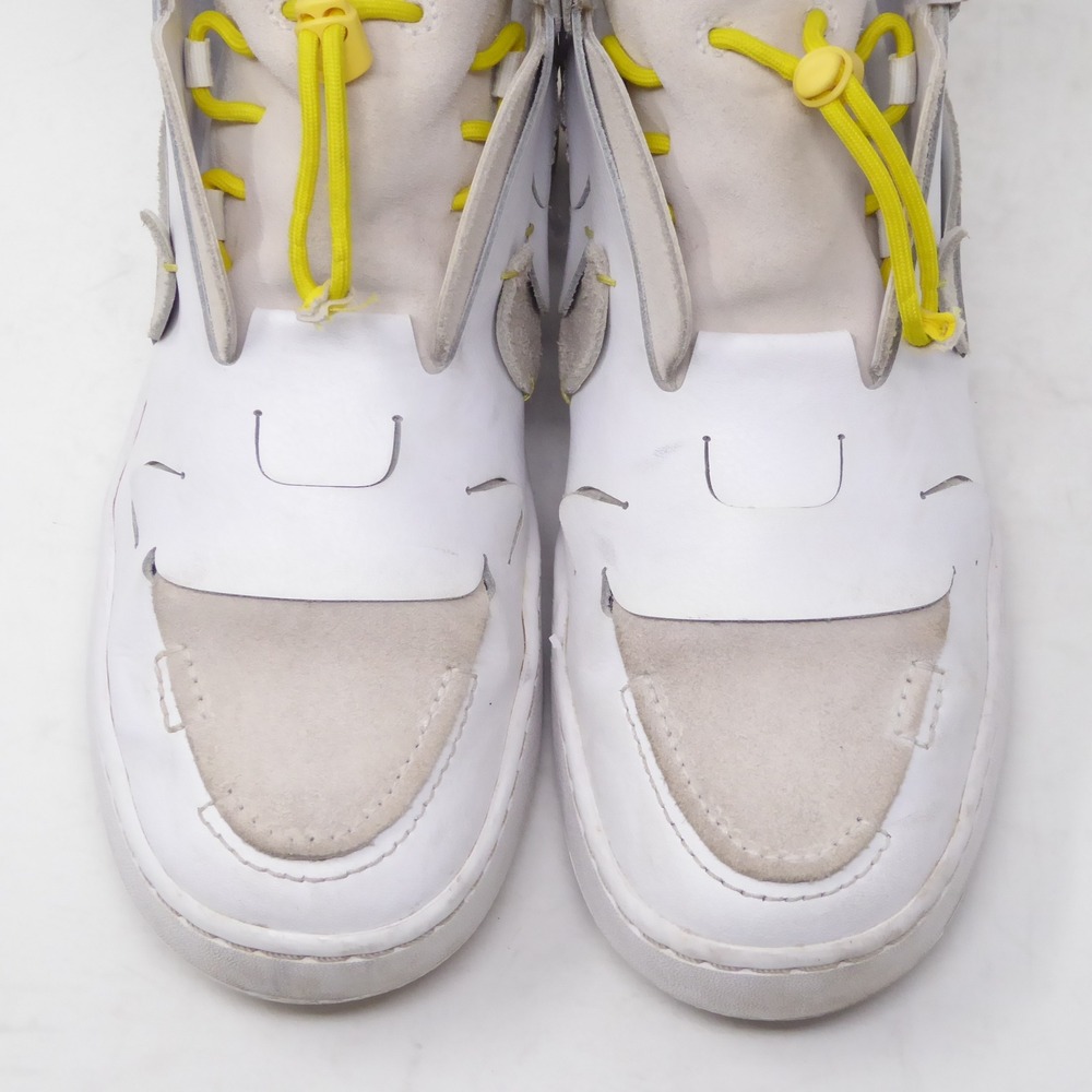 Nike Vandalised LX High Top Sneakers White Yellow Womens Size 8 BQ3610-100 - Picture 3 of 9